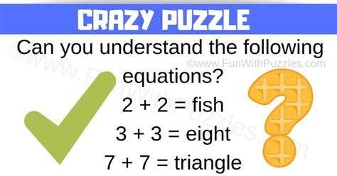 Crazy Puzzle With Answer To Twist Your Brain Word Brain Teasers Fun
