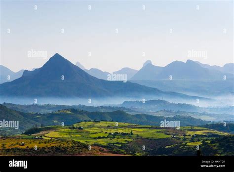 Landscape Of Mountain Tigray Region Ethiopia Stock Photo 132543511