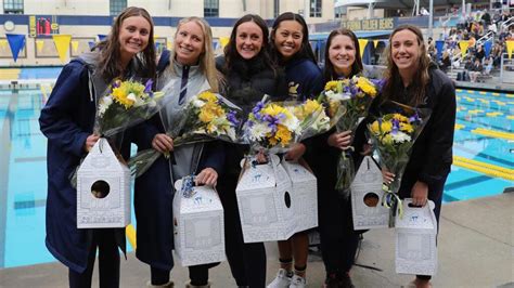 Cal Swimming Honors Seniors Abbey Weitzeil Sprints To Pool Record Of