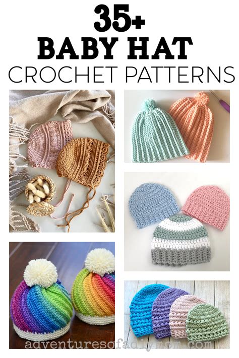 35 Crochet Baby Hat Patterns Adventures Of A Diy Mom