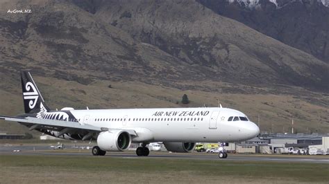 Air New Zealand Airbus A321 271nx Landing Queenstown Airport Youtube