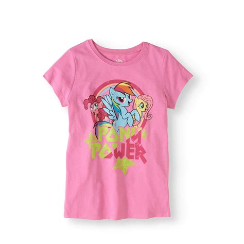 Hasbro My Little Pony Pony Power Graphic T Shirt Little Girls And Big