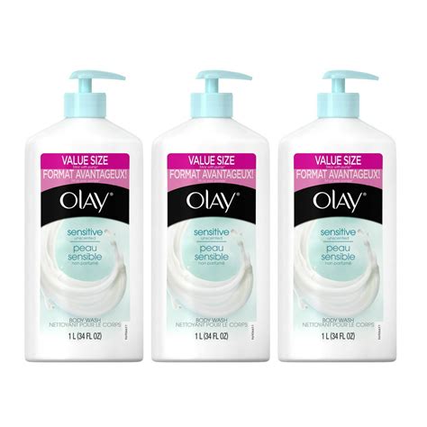 Olay Ultra Moisture Sensitive Body Wash 34 Ounce Pack Of 3 Walmart