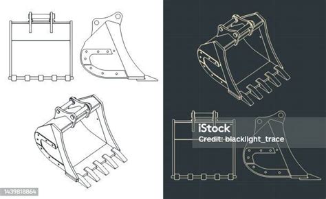 Rock Bucket Blueprints Stock Illustration Download Image Now
