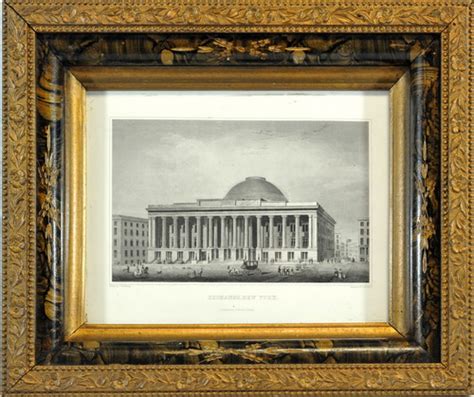 Sold At Auction 1850s Engraving Of New York Exchange Building
