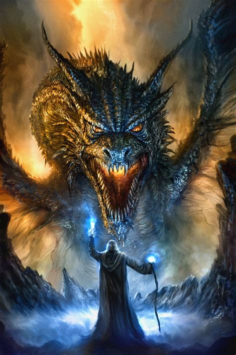 Revised Dragon Painting By Chrisscalf Digital Art Illustration