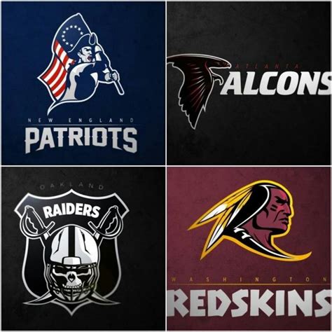 ALL 32 NFL Team Logos Reimagined Nfl Teams Logos 32 Nfl Teams Nfl Teams