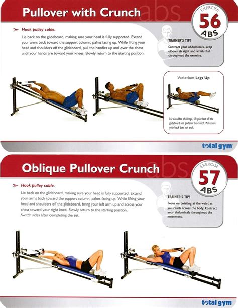 Pin By Lourdes Adorno On Computers Total Gym Exercise Chart Bench