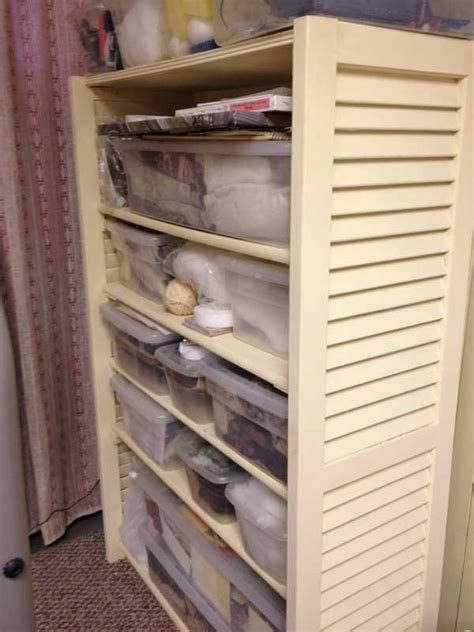 I share a couple tips on how to fix bifold doors. Louvered Doors Repurposed & Repurposed Bi-fold Doors Into ...