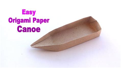 Paper boat canoe - How to make a paper boat - Origami for ...