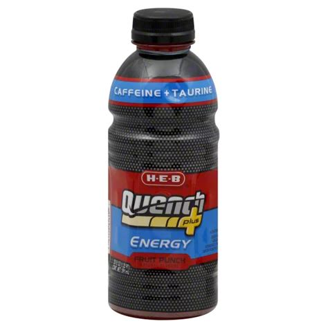 H E B Quench Plus Fruit Punch Energy Drink Shop Sports And Energy