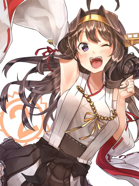 Kongou And Kongou Kai Ni Kantai Collection Drawn By Baffu Danbooru