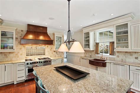 Inspiration for a traditional kitchen with giallo ornamental granite and subway tiles combination. Giallo Ornamental Granite Countertops (Pictures, Cost ...