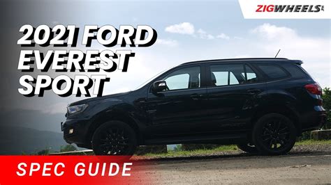 Ford Everest Sport 2021 Spec Guide Zigwheelsph Youtube