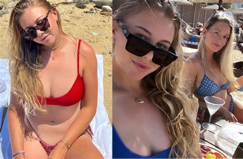 Anisimova On The Beach In A Bikini With Girlfriend Madison Mcdonough