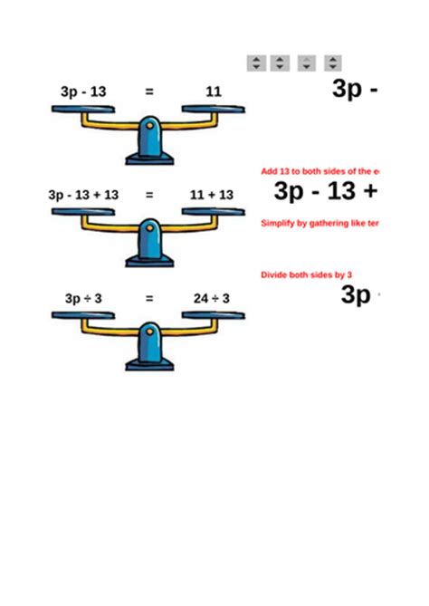 Ks3 Maths Algebra Solving Equations Balance Scales By Mrbuckton4maths