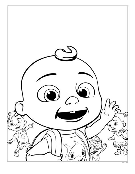 Printable Cocomelon Coloring Pages Pdf Coloring