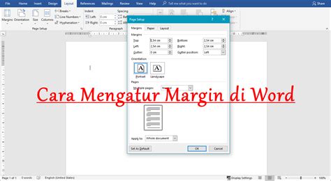 Cara Mengatur Margin Di Word Untuk Skripsi Makalah Komputerpedia