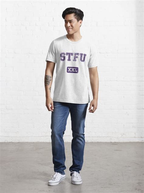 Stfu College T Shirt For Sale By Urbandeploymen Redbubble Stfu T