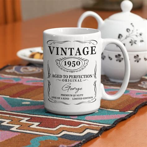70th Birthday Custom Coffee Mug 70 Years Old Birthday T Etsy