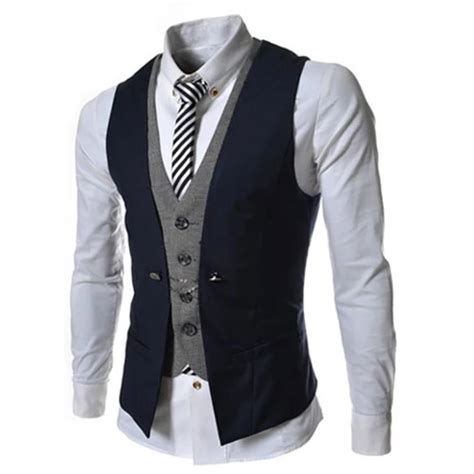 Aliexpress Com Buy Fashion 2016 Mens Double Breasted Waistcoat Vest
