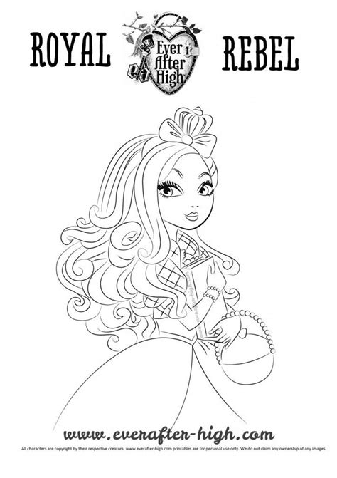 Ok, so i'm a bit obsessed with ever after high at the moment, so i had to draw apple white. Apple White coloring page | Ever After High | Coloring ...