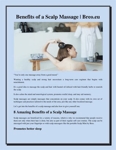 Ppt Benefits Of A Scalp Massage Powerpoint Presentation Free Download Id11534545