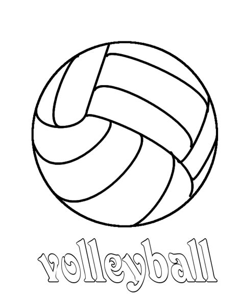 14 Coloring Pictures Volleyball Print Color Craft