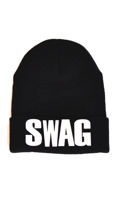 Black Swag Beanie Hat Omg Fashion Shop