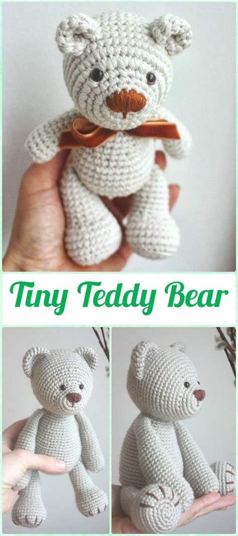 Amigurumi Crochet Tiny Teddy Bear Paid Pattern Amigurumi Crochet