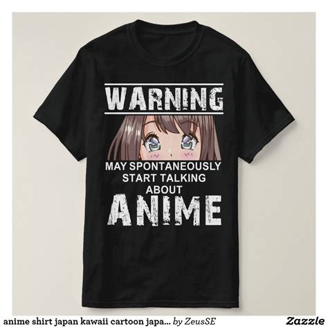 Anime Shirt Japan Kawaii Cartoon Japanese Manga Zazzle In 2023 Anime Shirt Otaku Clothes