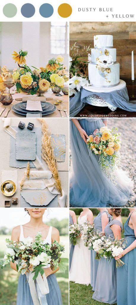 10 Dusty Blue Wedding Color Combinations For 2021 Wedding Colors Blue