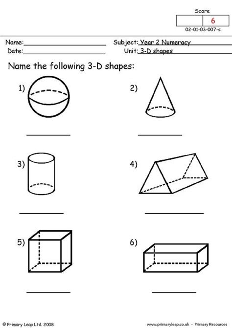 We have just over 18,000 printable pages just in this section alone. 11 Best Images of 3D Shape Nets Worksheet - Classifying 3D ...