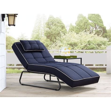 Latitude Run Andrew Reclining Chaise Lounge With Cushion The Best Outdoor Chaise Lounges