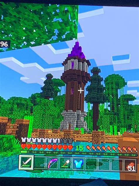 Simple Enchanting Tower To Get Ready For The 116 Update Minecraftbuilds