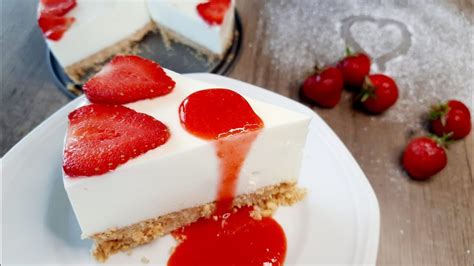 Cremig leichter Käsekuchen OHNE BACKEN no bake cheesecake -