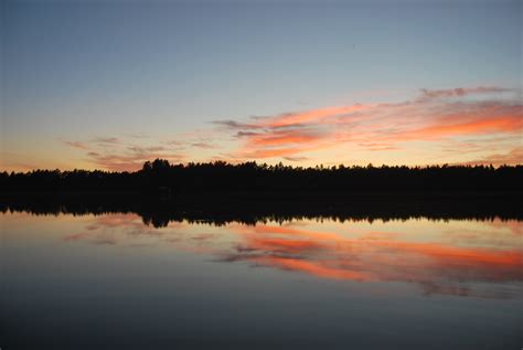Sunset Lake Abendstimmung Free Image Download