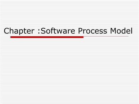 Software Process Models Explained Ppt