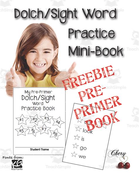 Dolch Sight Word Practice Mini Book By Teach Simple