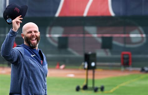 Dustin Pedroia Helps Out At Red Sox Spring Training
