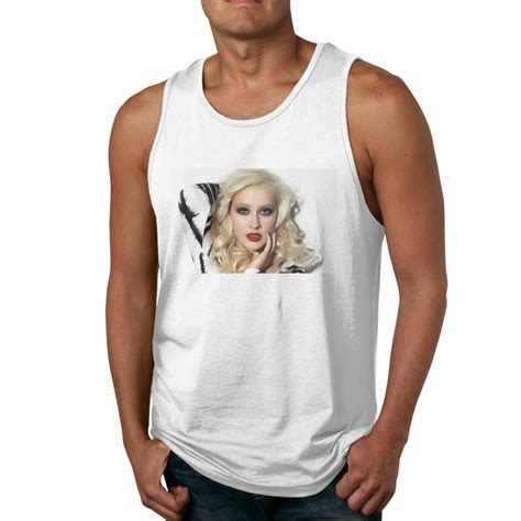Yumeetshirt Mans Christina Aguilera Picture Simple Bodybuilding T Shirt