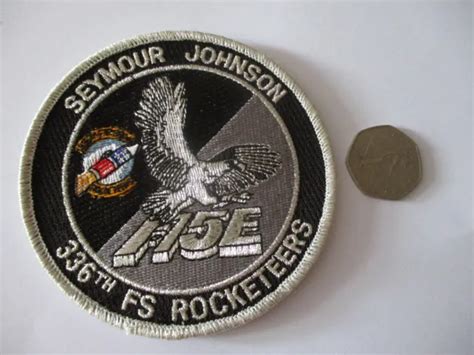 Usaf F 15e 336th Fs Rocketeers Seymour Johnson Patch Eur 1746