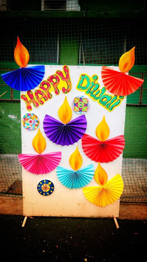 Happy Diwali Board Decoration Diwali Card Making Diwali Activities