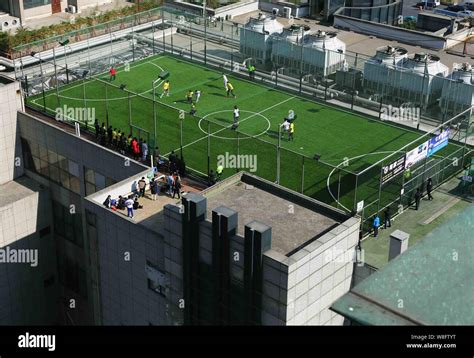 Rooftop Football Soccer Field In Hi Res Stock Photography And Images