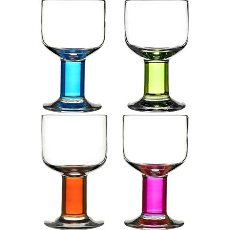 sagaform club all purpose glasses set of four black by design