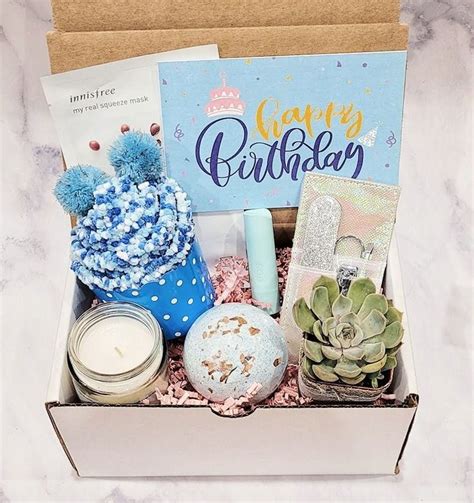 Happy Birthday Spa Kit T Box For Her Succulent T Box Etsy In