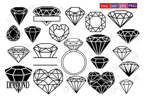 Diamond Svg Bundlediamond Svg Graphic By Dev Teching · Creative Fabrica