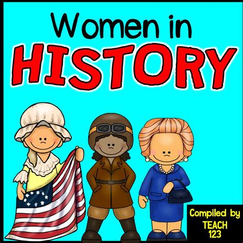 pinterest board that is full of videos and resources for women in history unit women in