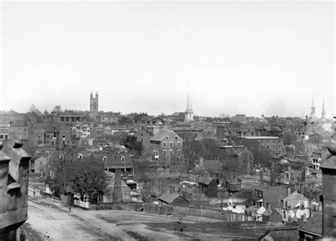 Civil War Richmond 1865 Nview Of The City Of Richmond Following Its