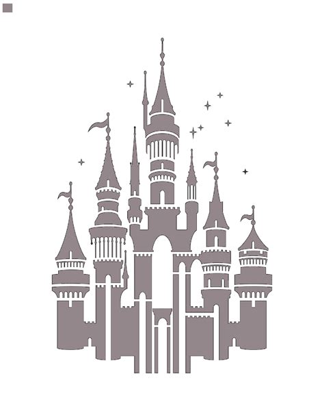 Disney Castle Stencil